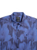 Abstract Navy Satin Printed Shirt