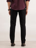 Slim Fit Solid Denim Jeans  | Black
