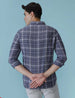 Sleek Checks Navy Shirt