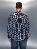 Wrogn Abstract Printed Oversized Fit Shirt | Blue