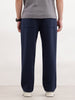 Solid Relaxed Fit Knitted Jogger | Navy Blue