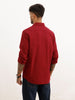 Solid Regular Fit Full Sleeve Shirt | Maroon