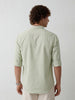 Solid Slim Fit Full Sleeve Shirt | Light Green