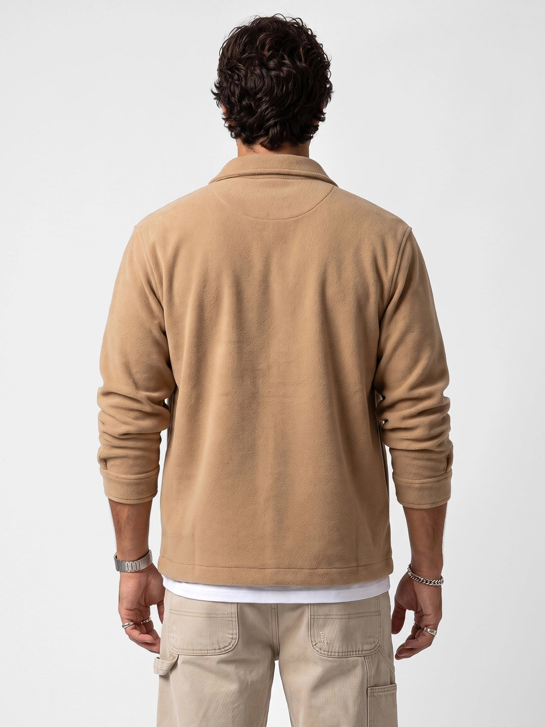 Classic Oversized Double Pocket Jacket | Beige
