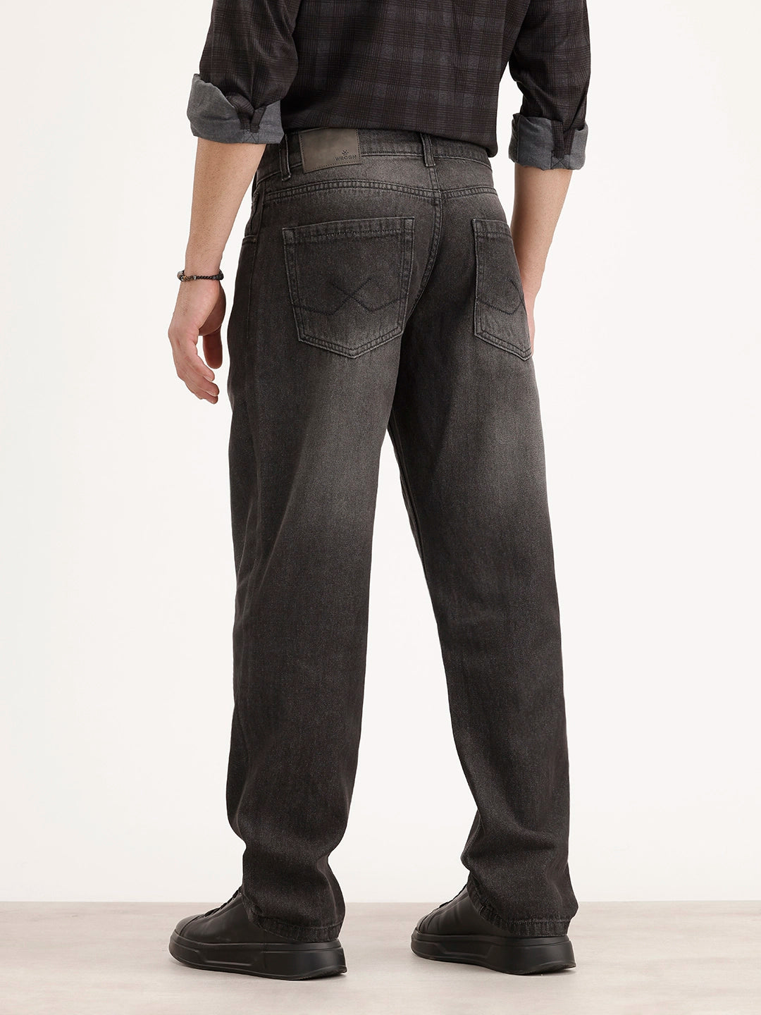 Faded Anti Fit Denim Jeans | Black