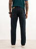 Solid Relaxed Fit Denim Jeans | Dark Blue