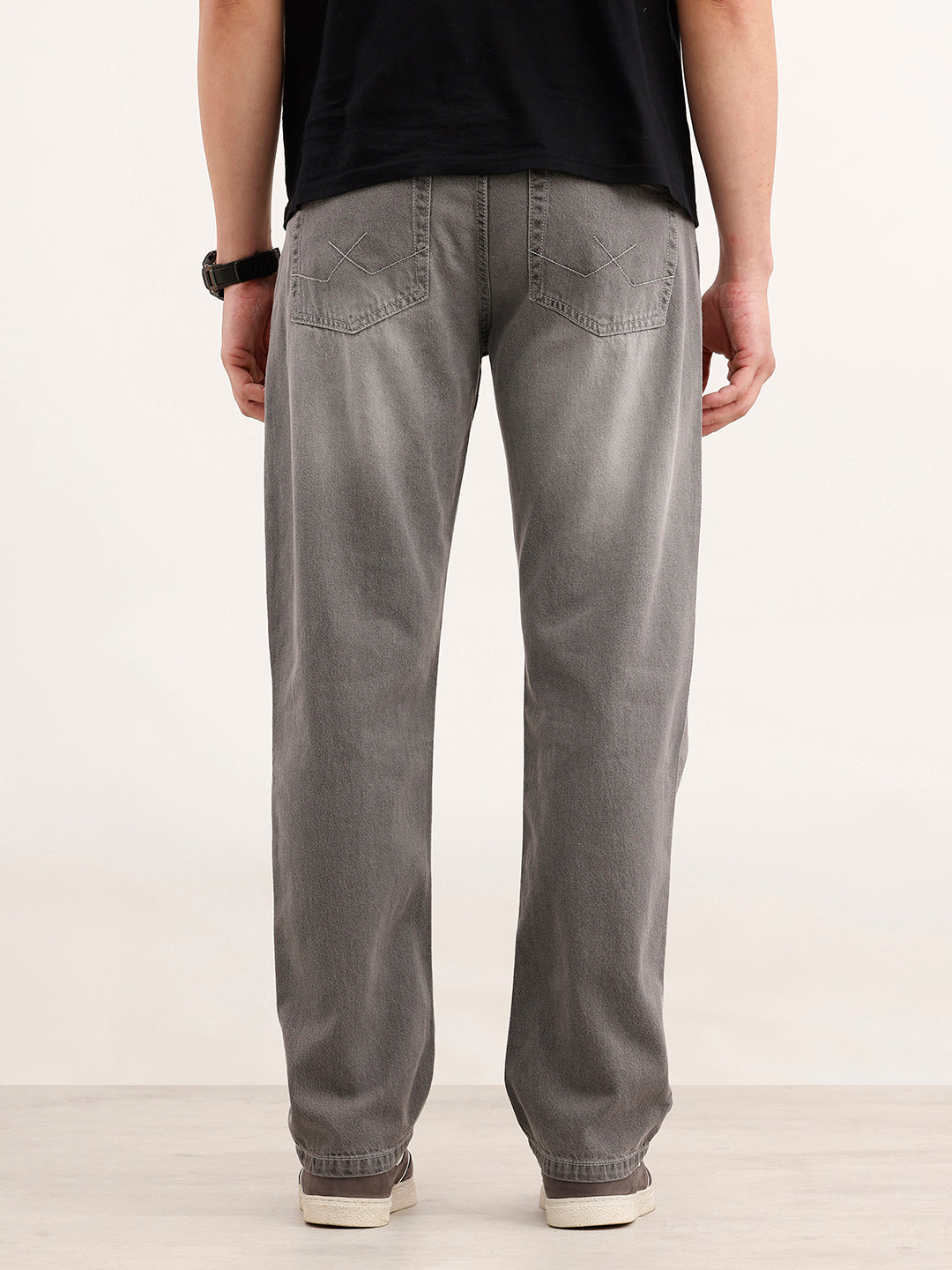 Faded Anti Fit Denim Jeans  | Grey