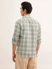 Regular Fit Checkered Shirt | Green