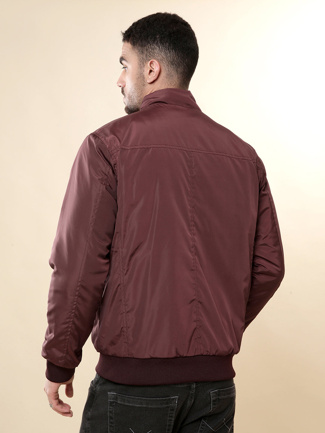 Wine Blaze Nylon Jacket