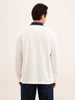 Oversized Contrast Collar T-Shirt | White