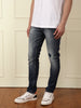 Acid Washed Patched Jeans