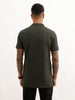 Regular Fit Cut & Sew Polo T-Shirt | Olive