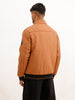 Solid Regular Fit Puffer Jacket | Brown