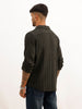 Slim Fit Textured Full Sleeve Shirt | Olive