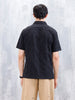 Wrogn Mens Casual Textured Comfort Fit Shirt | Black
