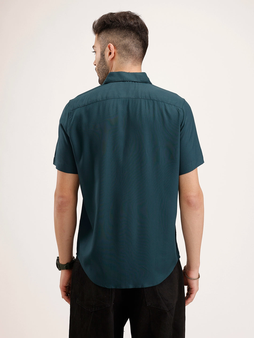 Solid Comfort Fit Shirt | Teal