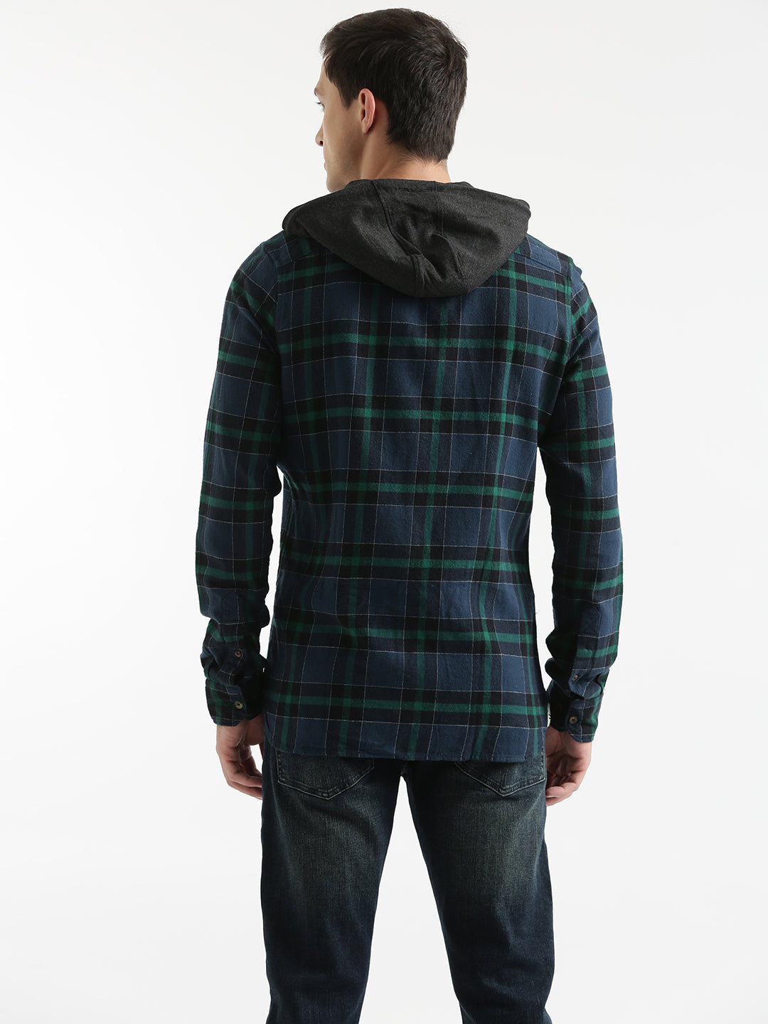 Hooded Check Shirt