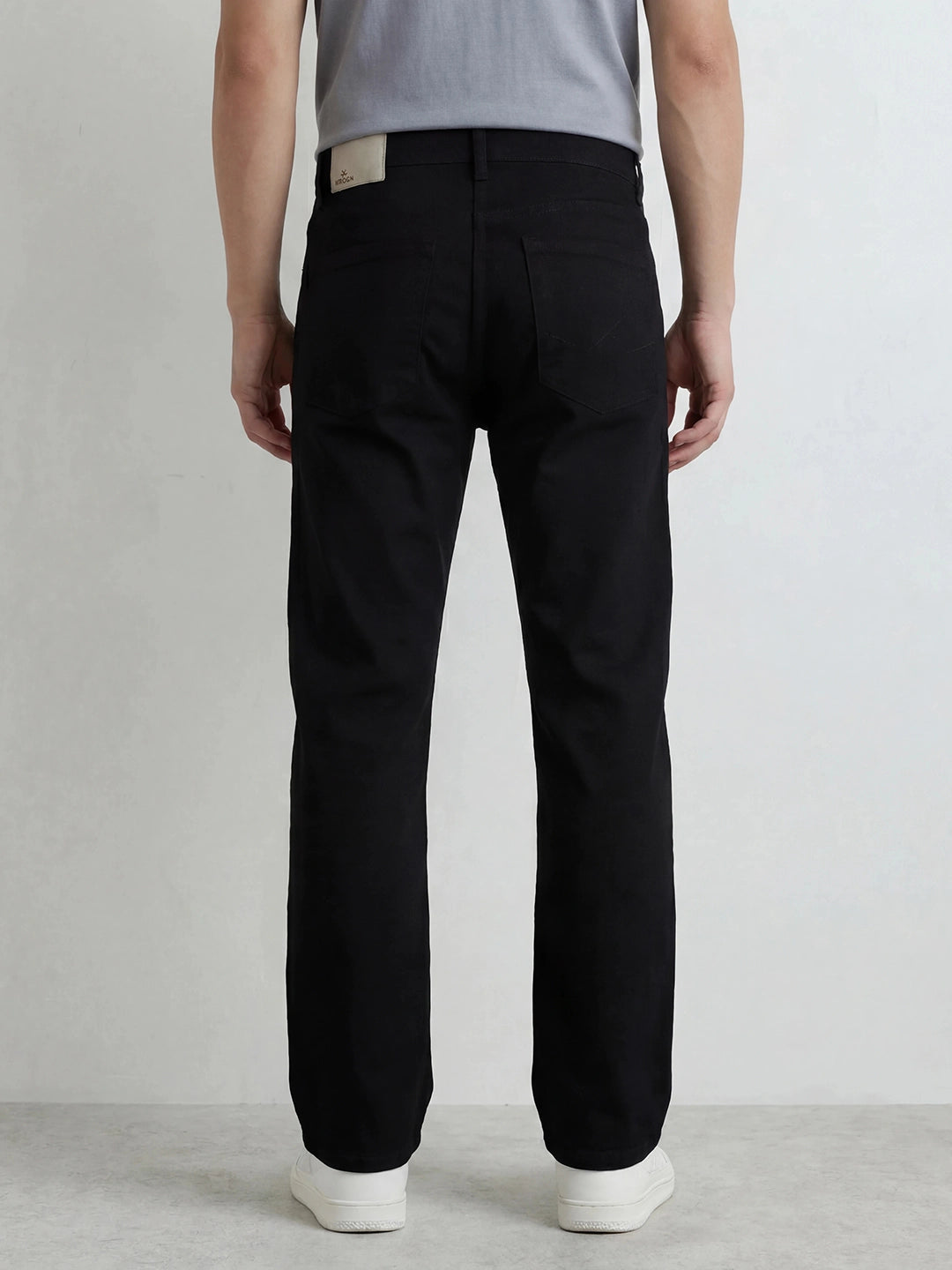 Solid Anti Fit Denim Jeans | Black
