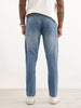 Washed Slim Cropped Denim Jeans | Light Blue