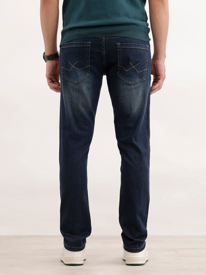 Faded Slim Fit Denim Jeans  | Blue