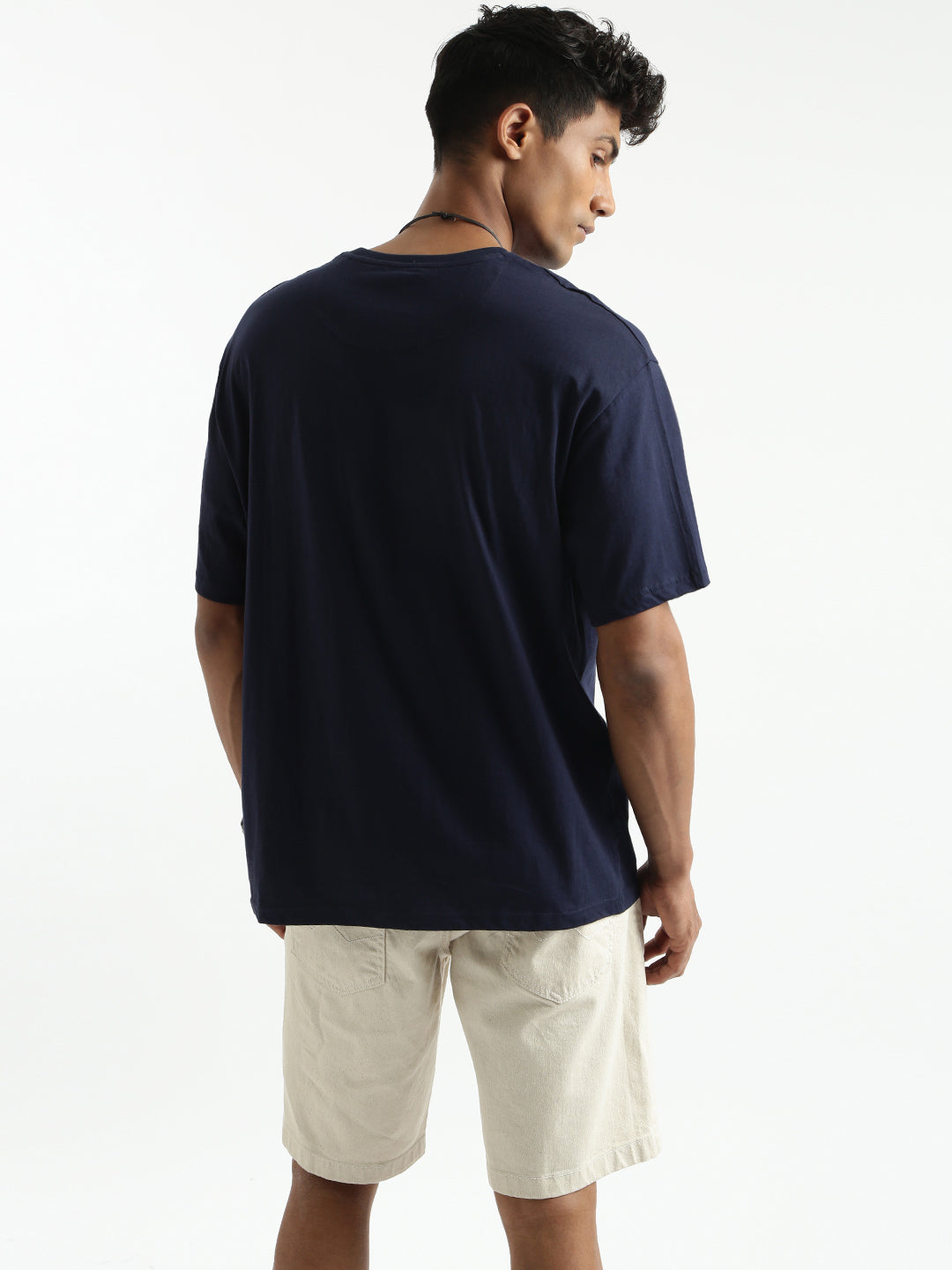 Wrogn X Spoyl Navy Blue T-Shirt