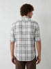 Regular Fit Checkered Shirt | White