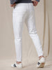 White Cropped Basic Jeans