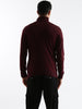 Deep Maroon Turtleneck Sweater