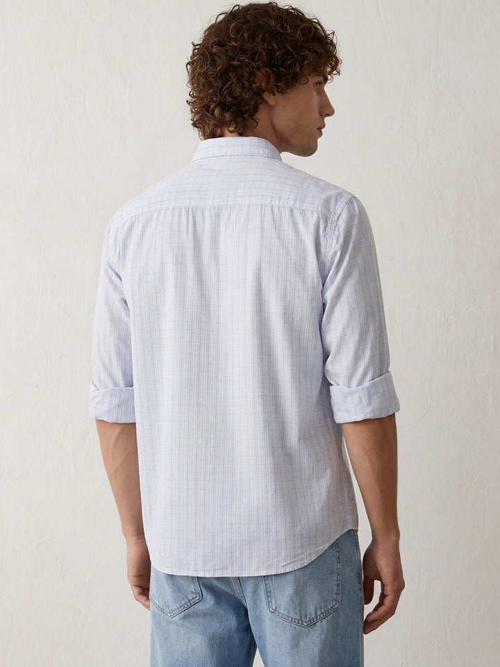 Comfort Fit Placement Printed Shirt | White