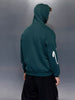 Men’s Teal Slim Fit Script Hoodie | Teal