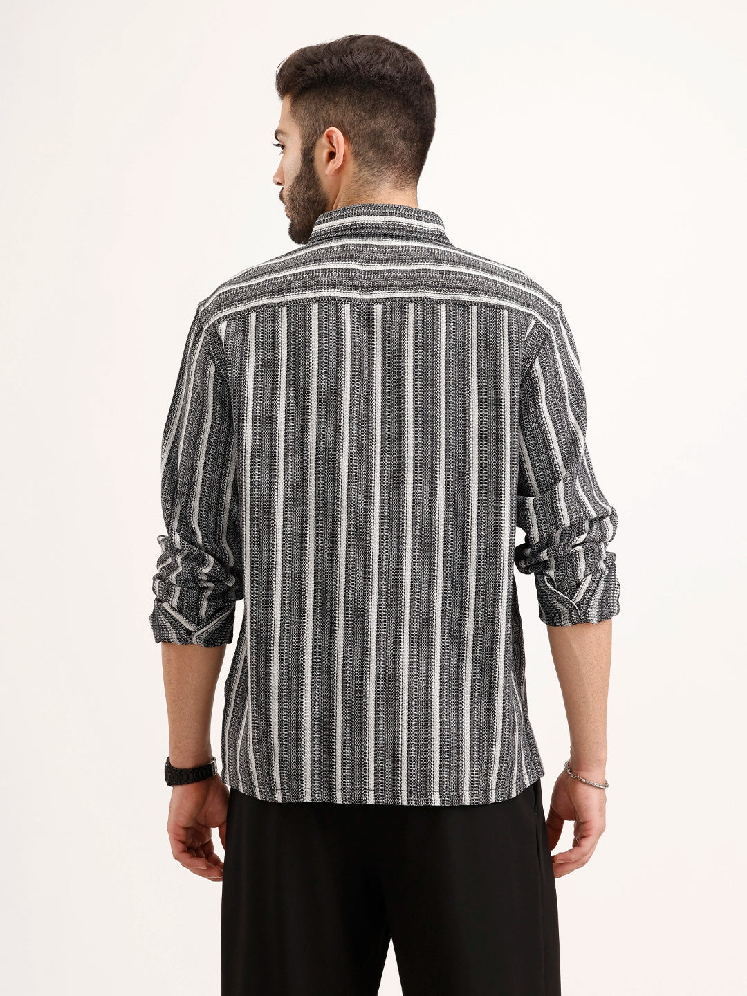 Comfort Fit Double Pocket Shirt | Black