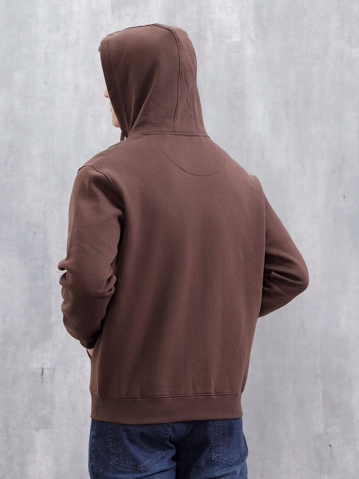 All-Day Casual Comfort Fit Hooded Sweatshirt | Java