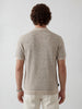 Slim Fit Striped Polo T-Shirt | Beige