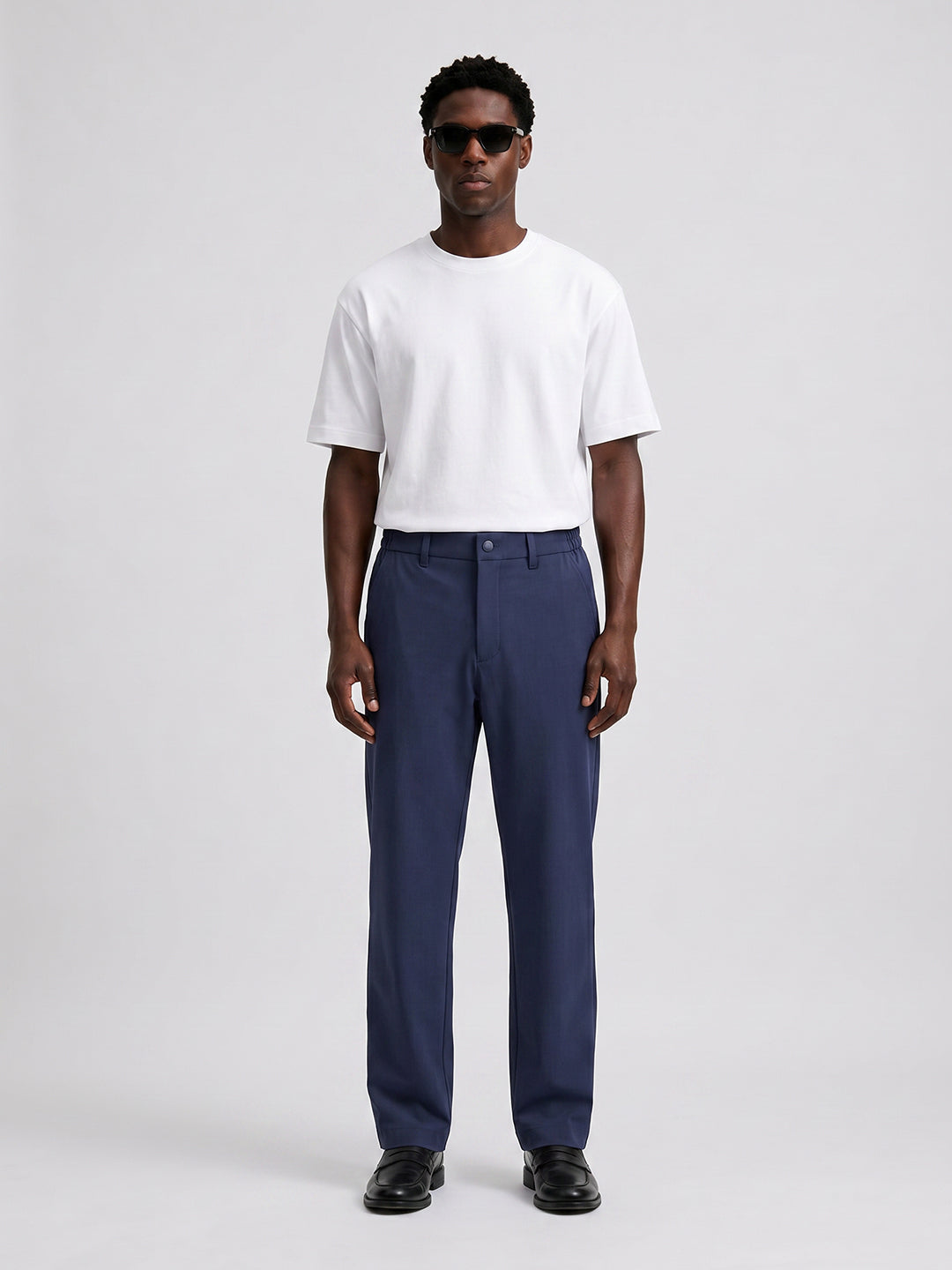 Travelite Straight Fit Trousers | Essential |  Navy Blue