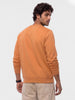 Solid Placement Printed Sweatshirt | Orange