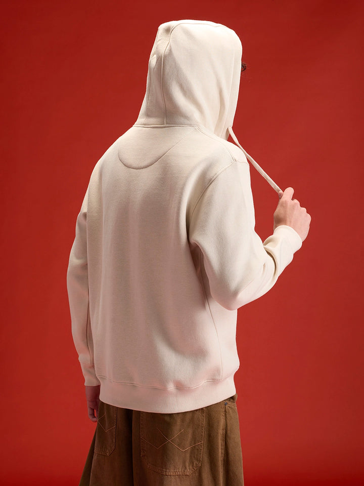 Men’s Solid Zip-Up Hoodie Sweatshirt | Tapioca