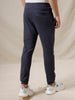 Colour Blocked Knitted Blue Jogger