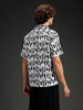 Wrogn All-Over-Printed Resort Collared Shirt | White