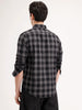 Slim Fit Checkered Shirt | Black