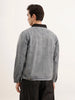 Regular Fit Zipper Denim Jacket | Blue