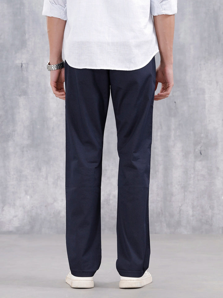 Men's Casual Straight Fit Jogger | Navy Blue