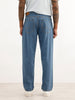 Loose Fit Faded Denim Jeans | Light Blue