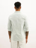 Solid Slim Fit Full Sleeve Shirt | Light Green