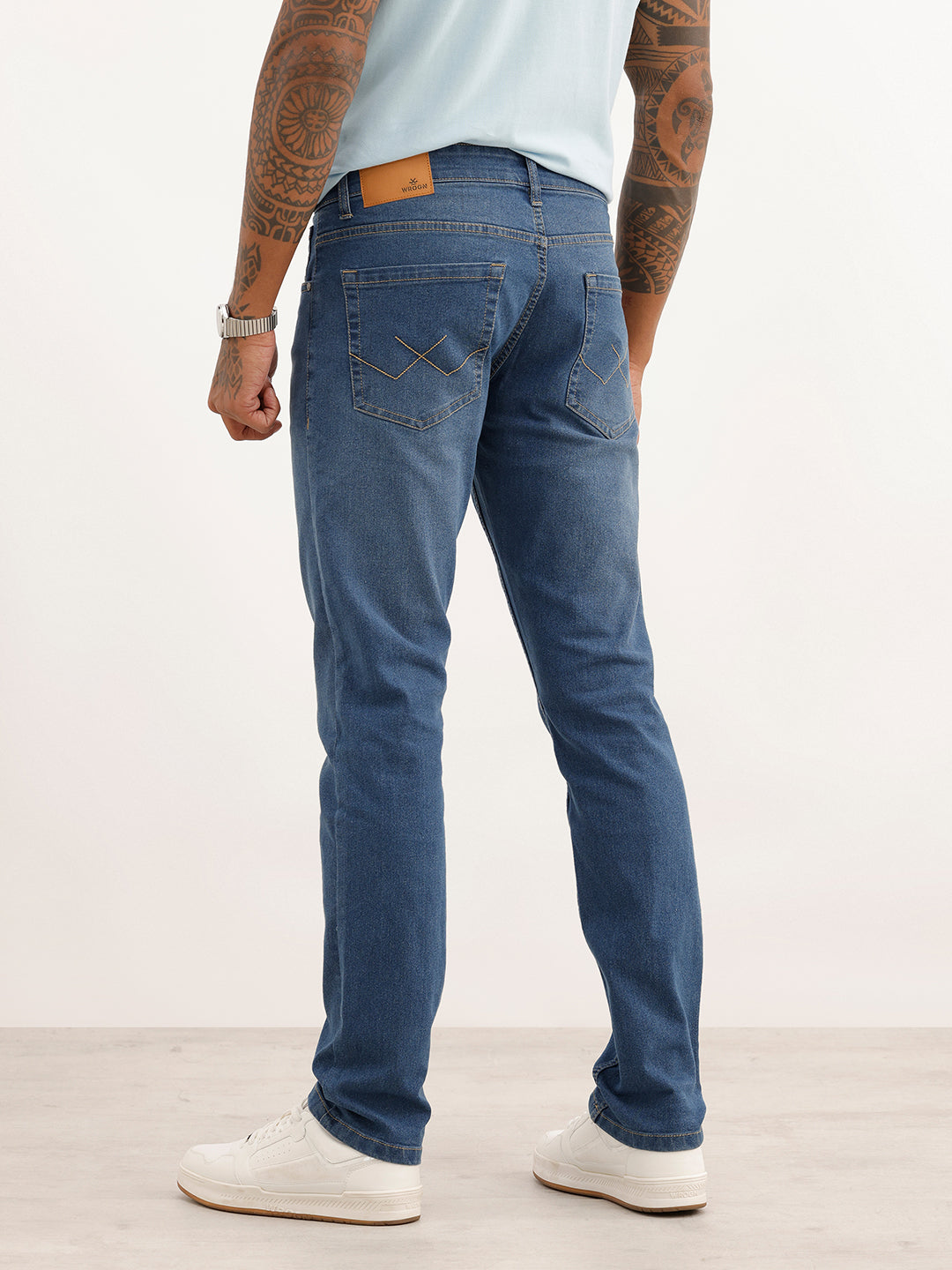 Faded Slim Fit Denim Jeans | Black