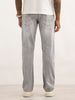 Heavy Faded Straight Fit Denim Jeans | Grey