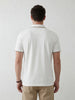 Solid Tipping Collar Polo T-Shirt | White