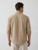 Comfort Fit Checkered Shirt | Khaki
