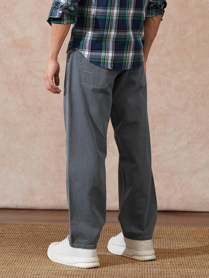 Heavy Fade Loose Fit Jeans | Grey