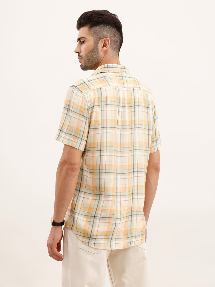 Slim Fit Checkered Shirt | Multicolor