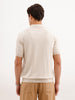 Textured Slim Fit T-Shirt  | Ecru